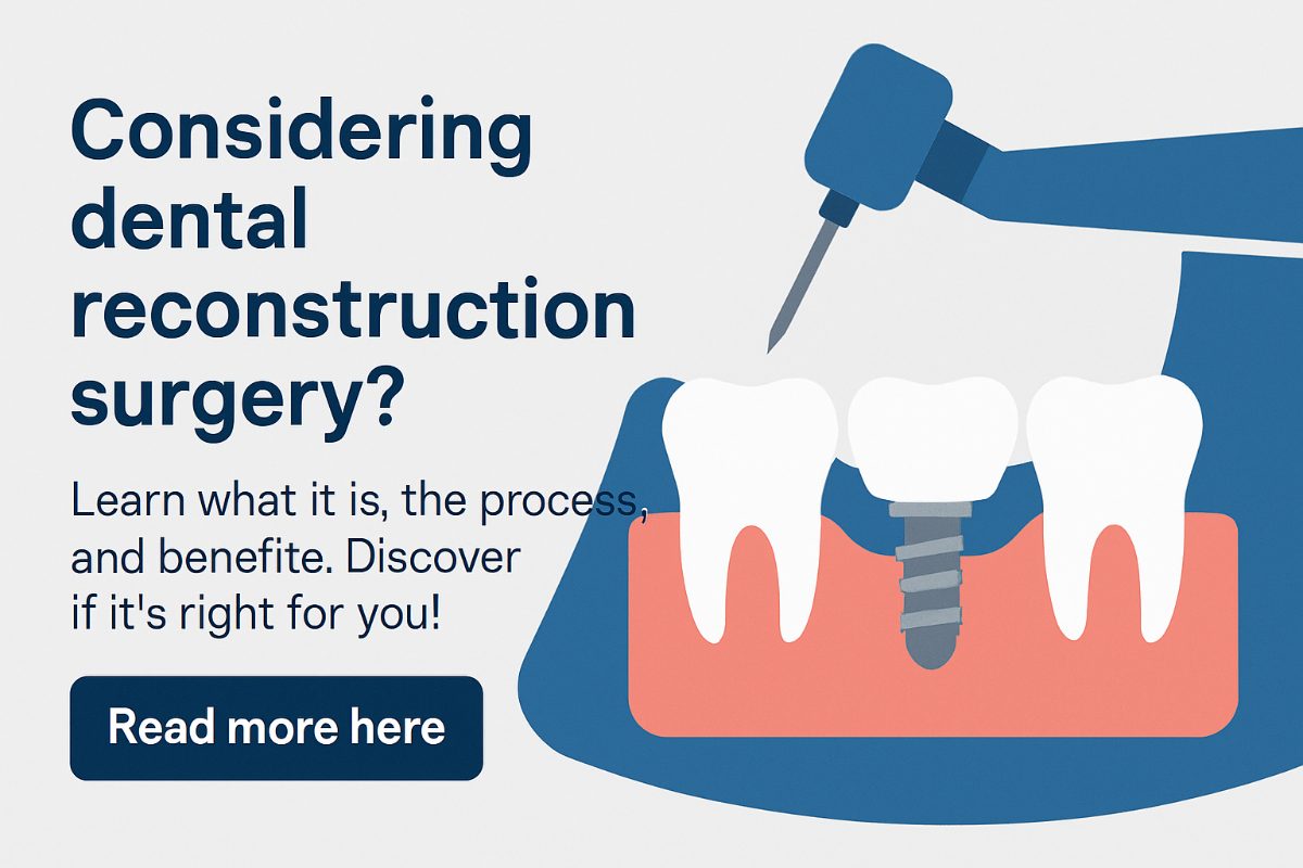 An animation of a mouth undergoing full dental reconstruction surgery, showing implants being placed and a new set of teeth being installed. No text on the image.